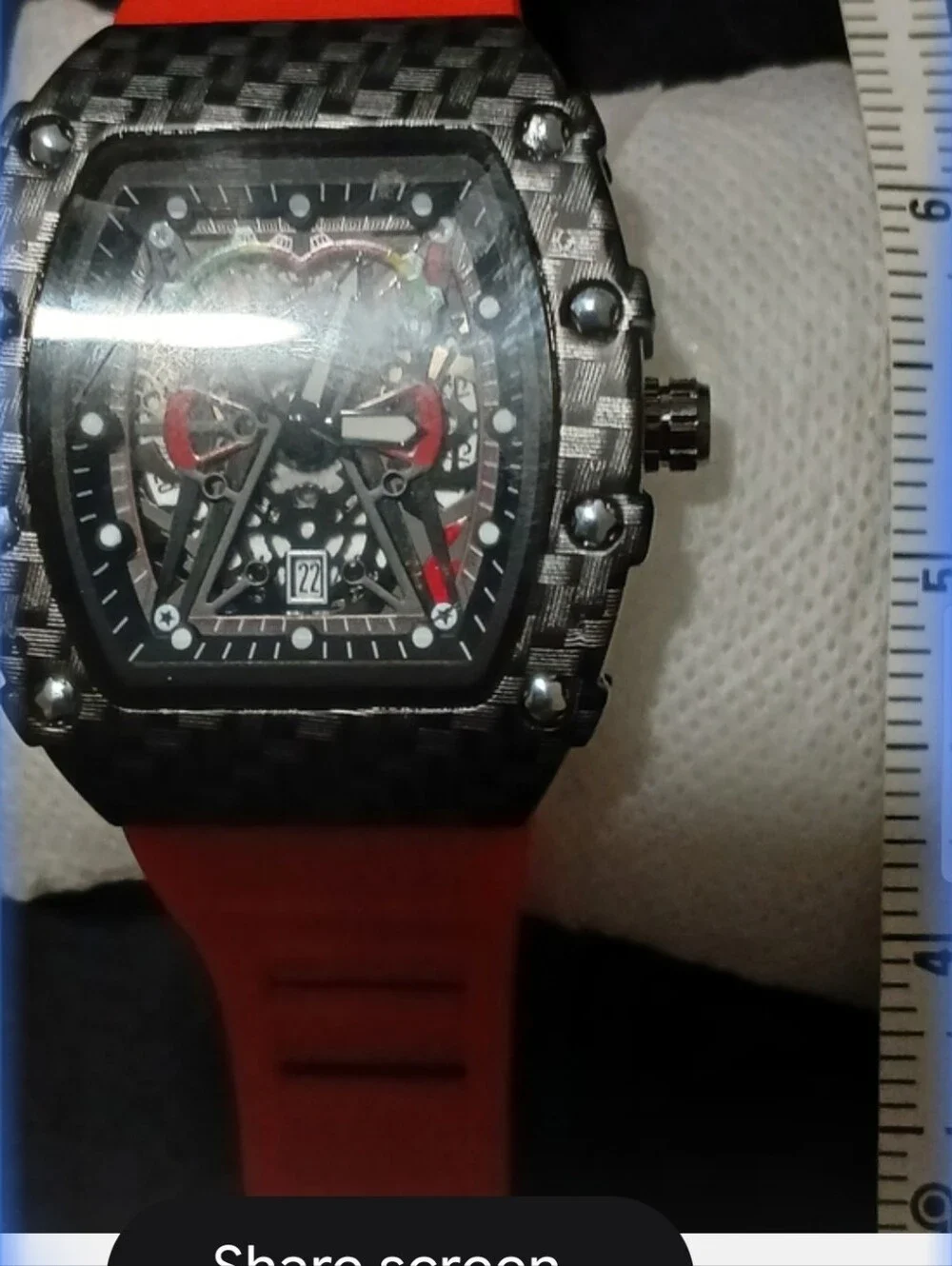 New PUNISHER  Watch with Red Band
